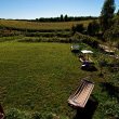 Domek na Mazurach, widok z tarasu